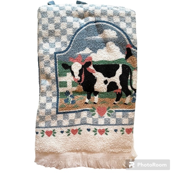 VTG 6 Pc Kitchen Starter Set - 3 Hand Towels, 2 Pot Holders, 1 Oven Mitt - NWT - Picture 3 of 4